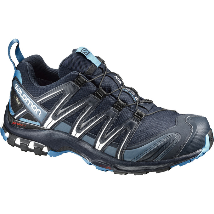 Chaussures De Trail Running Salomon Homme Bleu Marine - Salomon XA PRO 3D GTX® - France (3762-WLMVY)